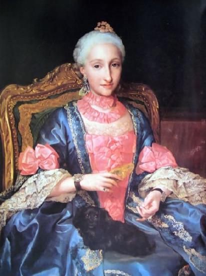 Anton Raphael Mengs Portrait of Infanta Maria Josefa Sweden oil painting art